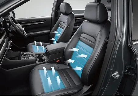 ベンチレーション機能が備わったフロントシート