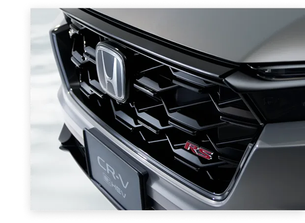 CR-Vのフロントフェイス：大型ハニカムグリルとLEDライト