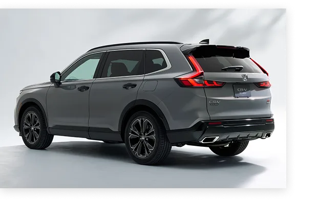 CR-Vのサイドビュー：水平基調のラインが際立つ伸びやかなシルエット