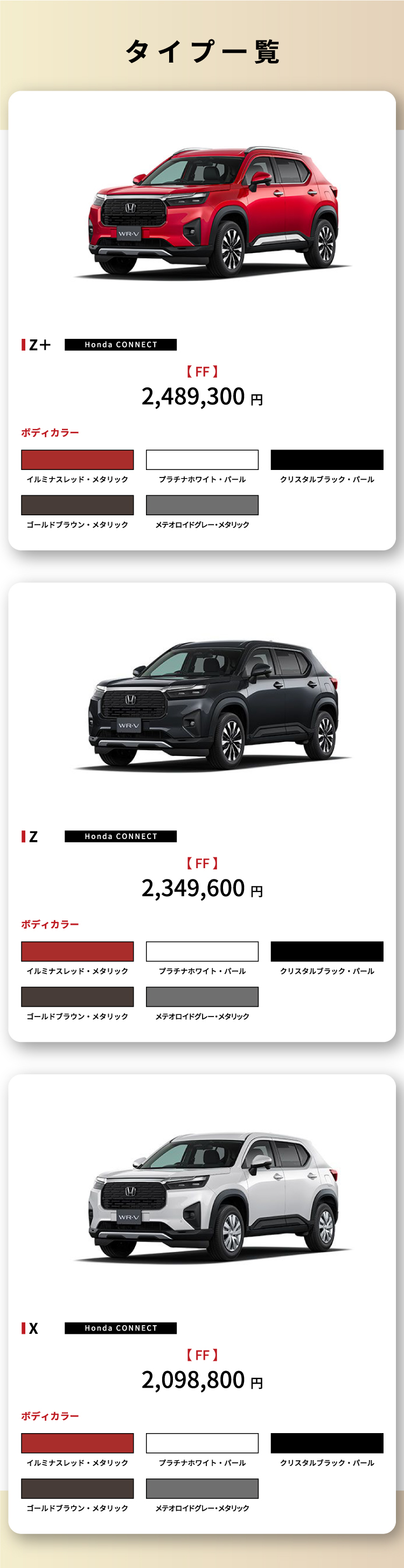 タイプ一覧